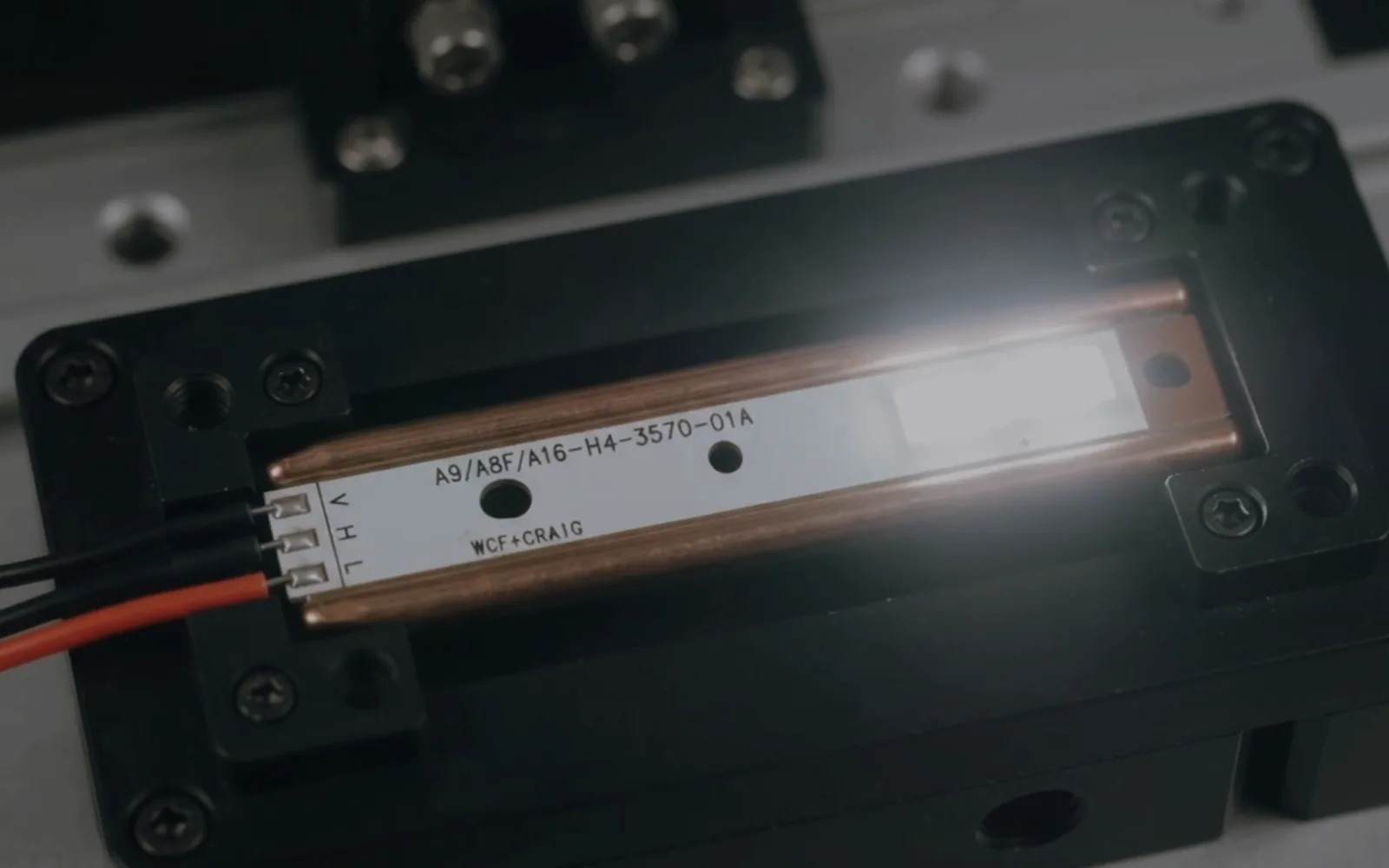 Illuminated LED substrate and copper thermal path during engineering review
