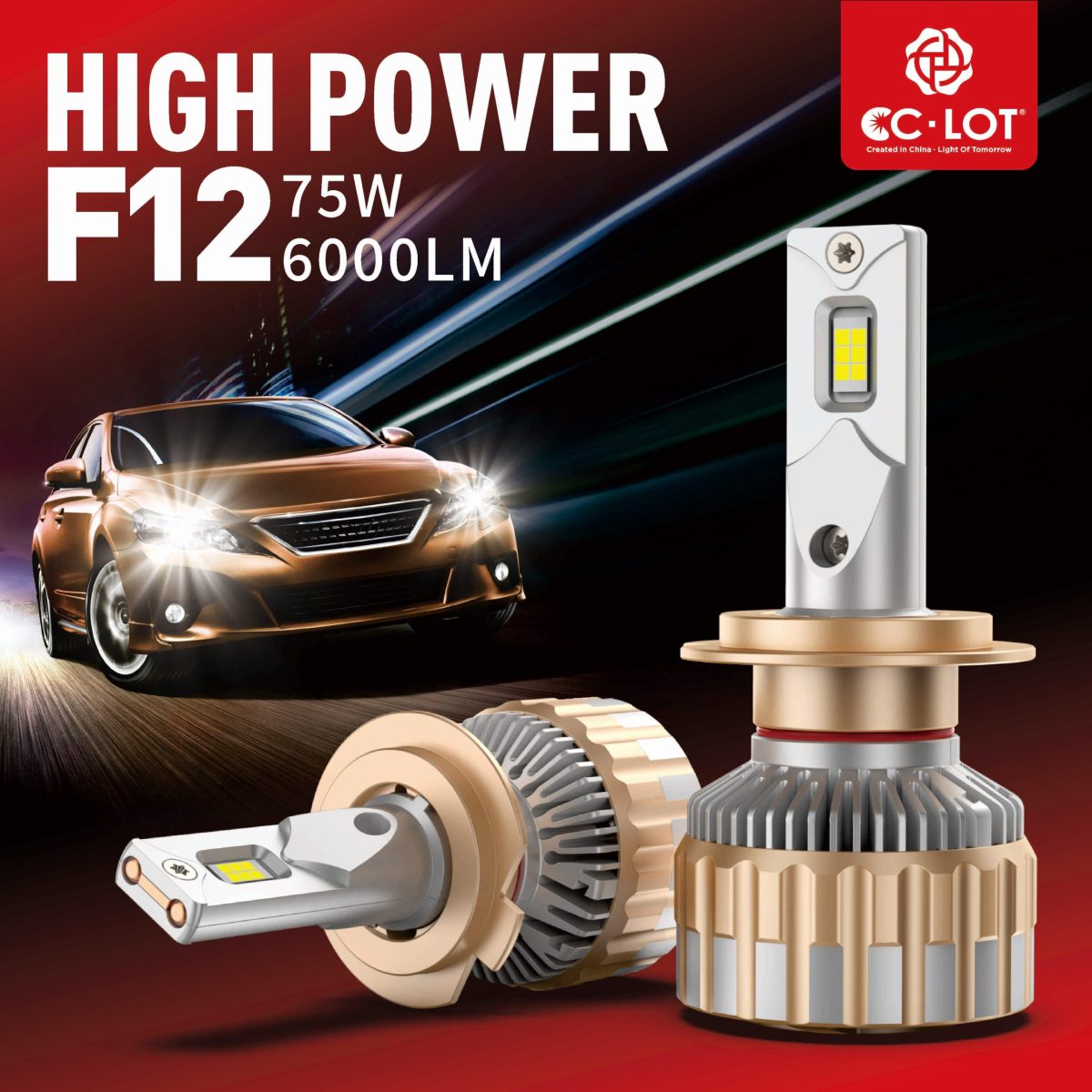 150W LED HEADLIGHTS CC-LOT F SERIES F12